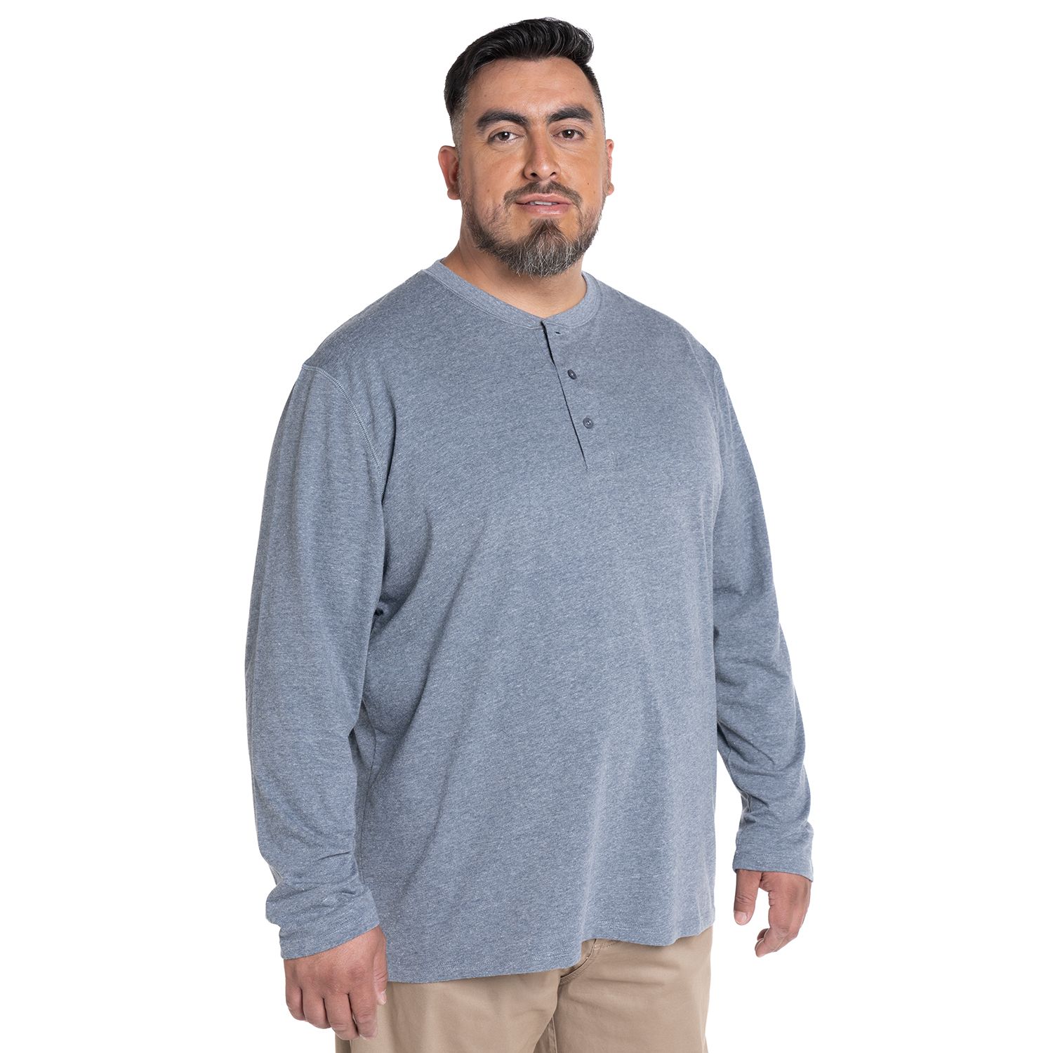 Polera Manga Larga Jersey Botones