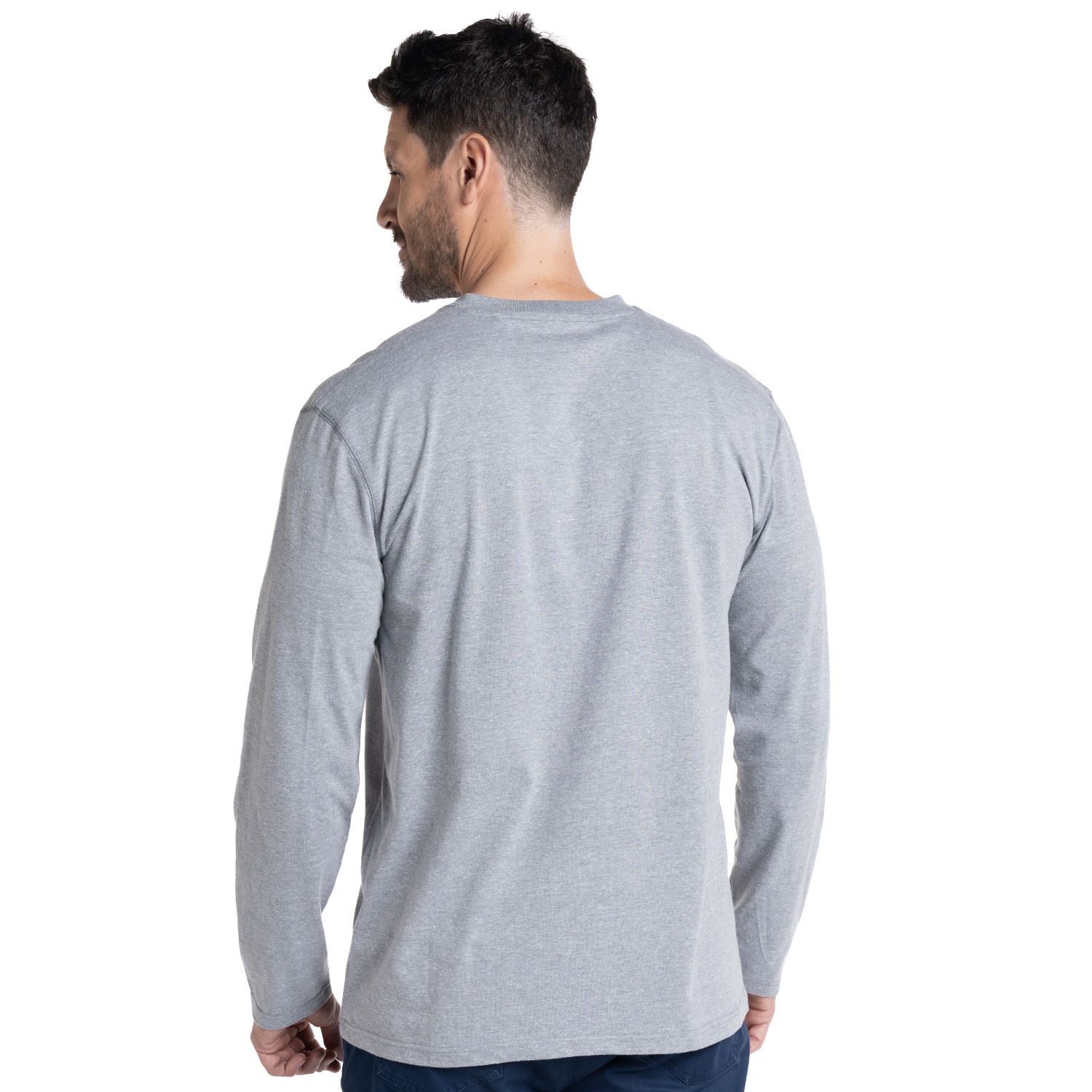 Polera Manga Larga Jersey Botones