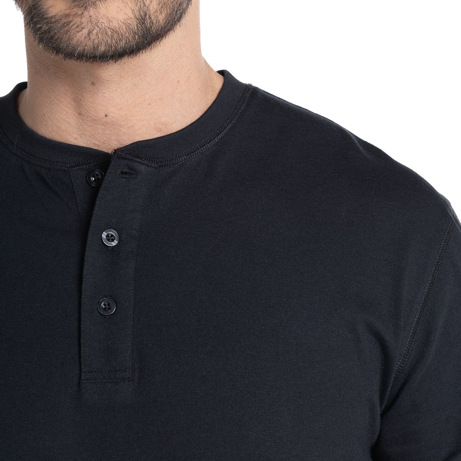 Polera Manga Larga Jersey Botones