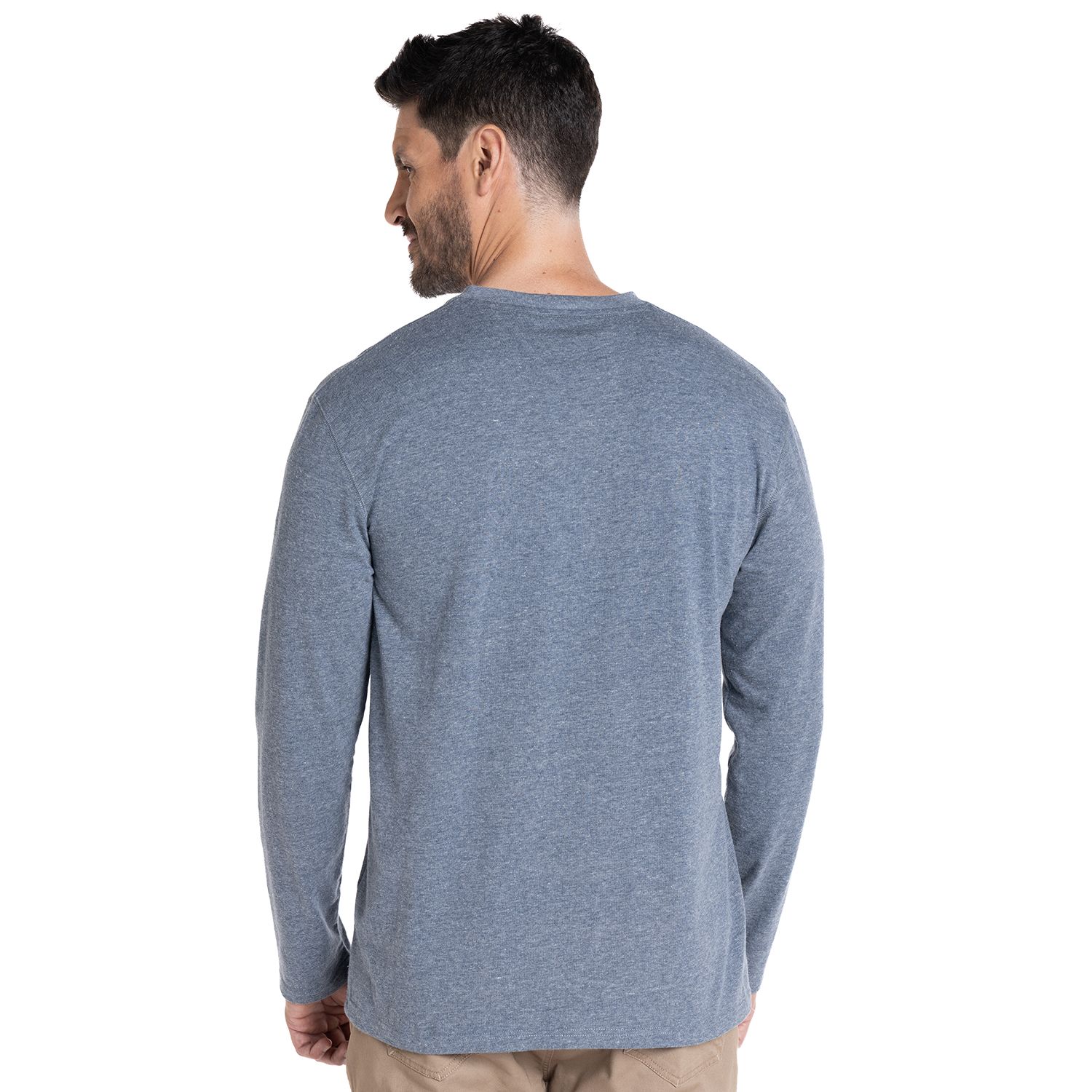 Polera Manga Larga Jersey Botones