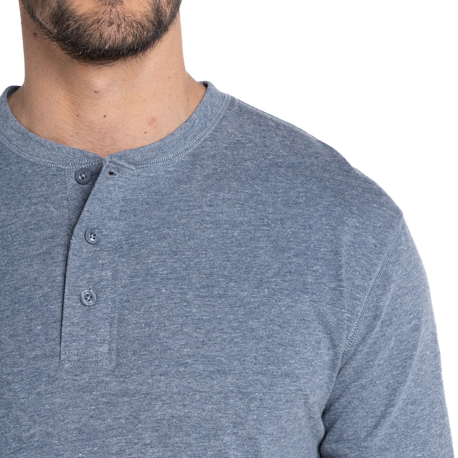 Polera Manga Larga Jersey Botones
