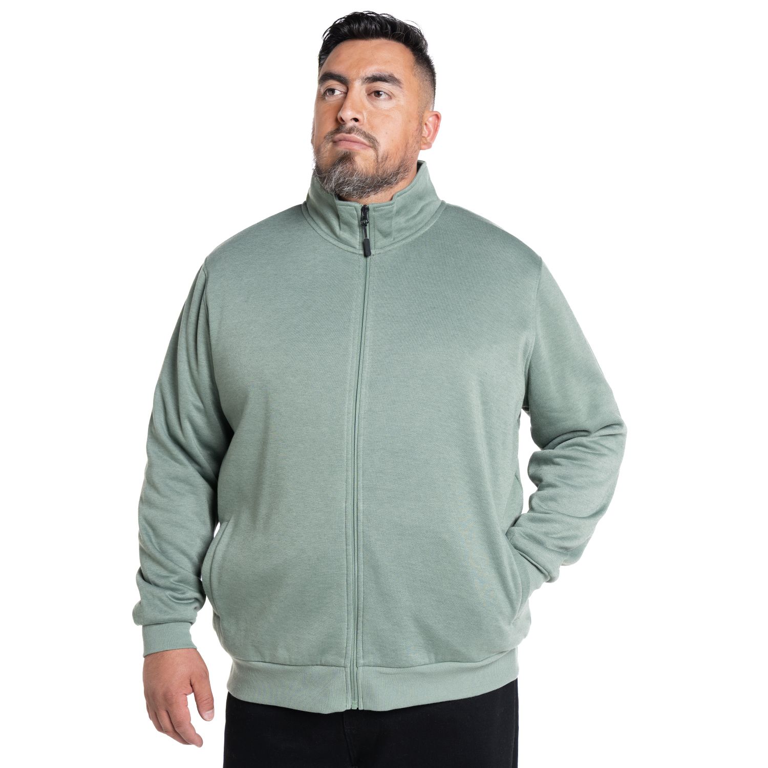 Poleron Cuello Alto Sin Capucha