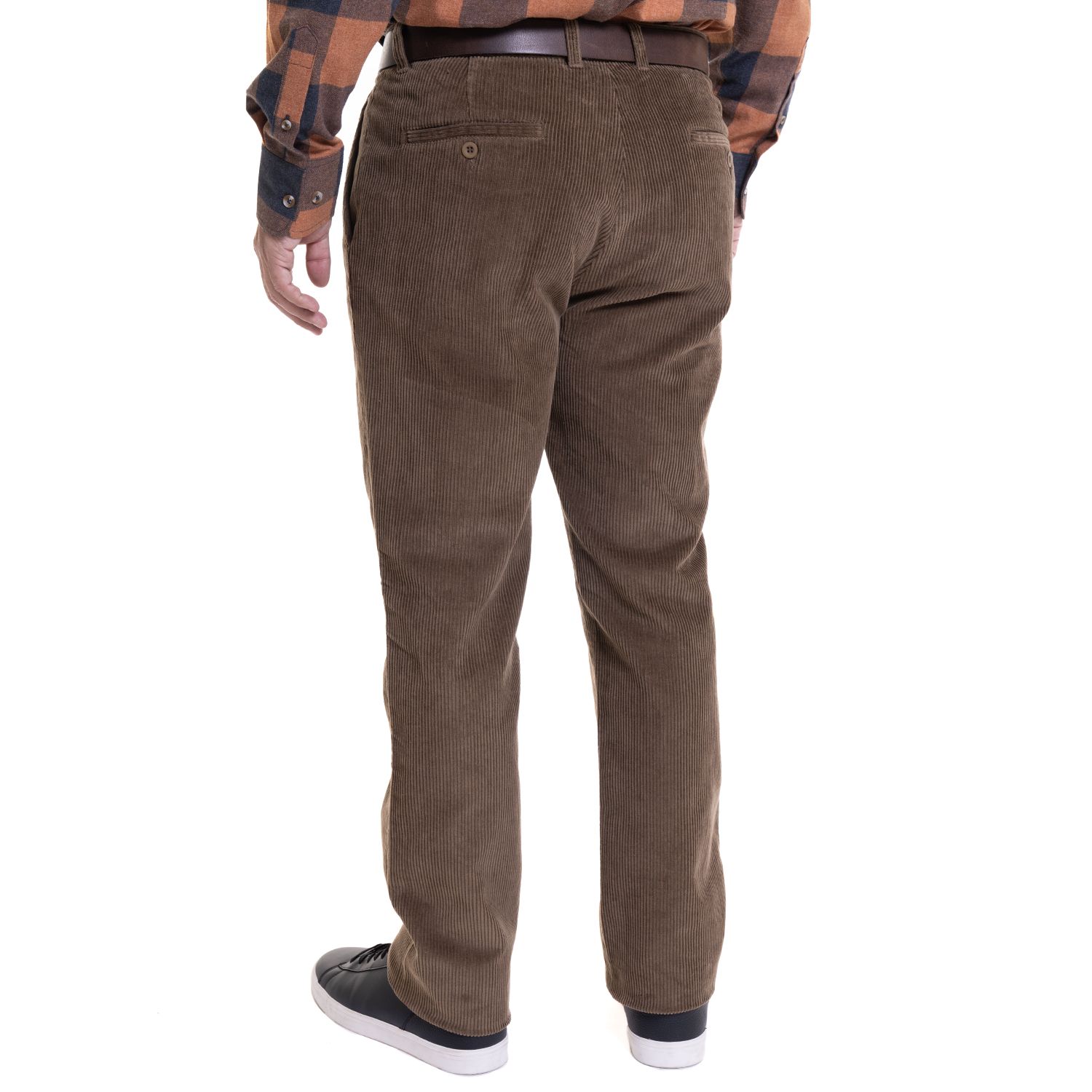 Pantalon Cotele Con Pinzas Regular Fit 8 Canales