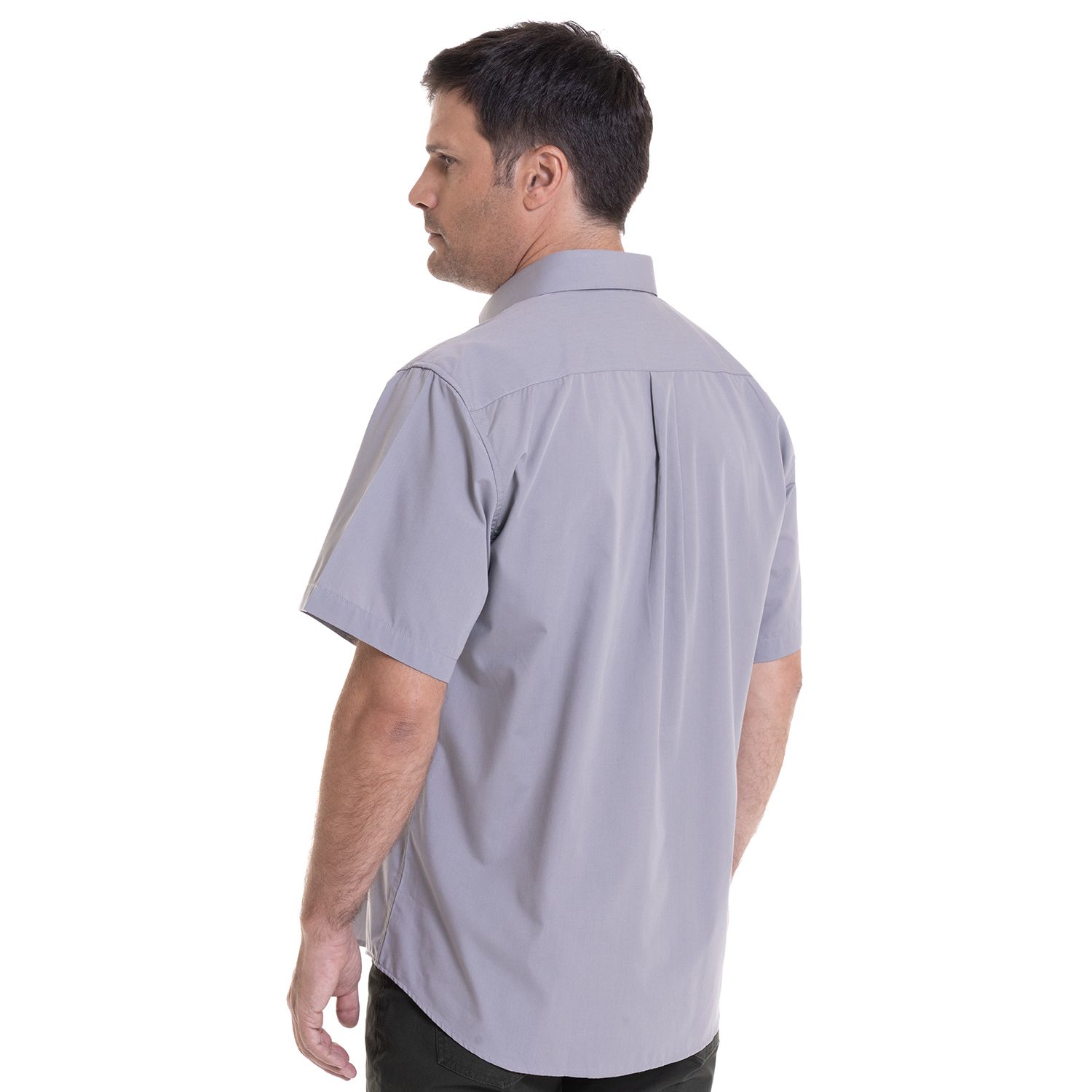 Camisa Lisa Manga Corta