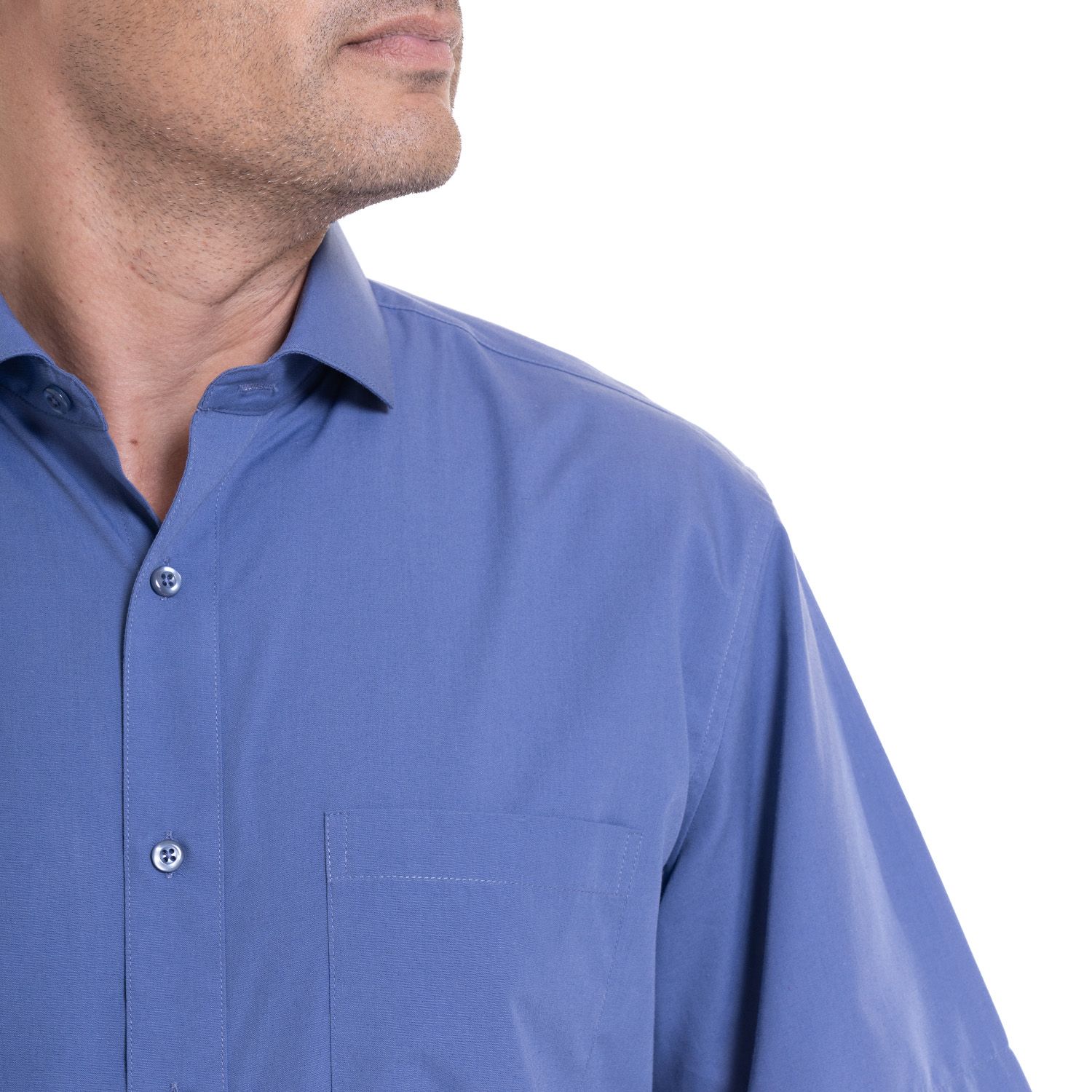 Camisa Lisa Manga Corta