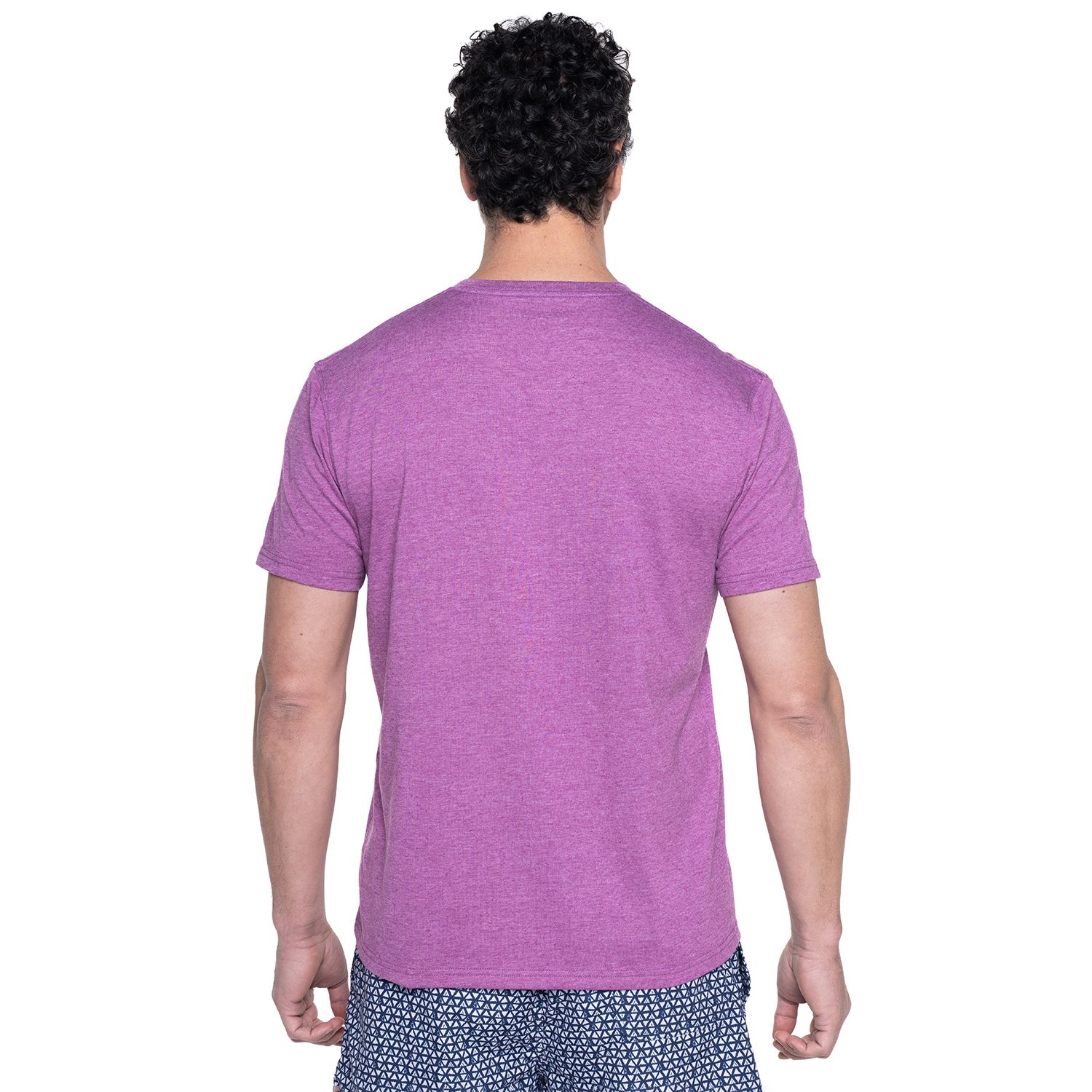 Polera Jersey Melange Cuello V