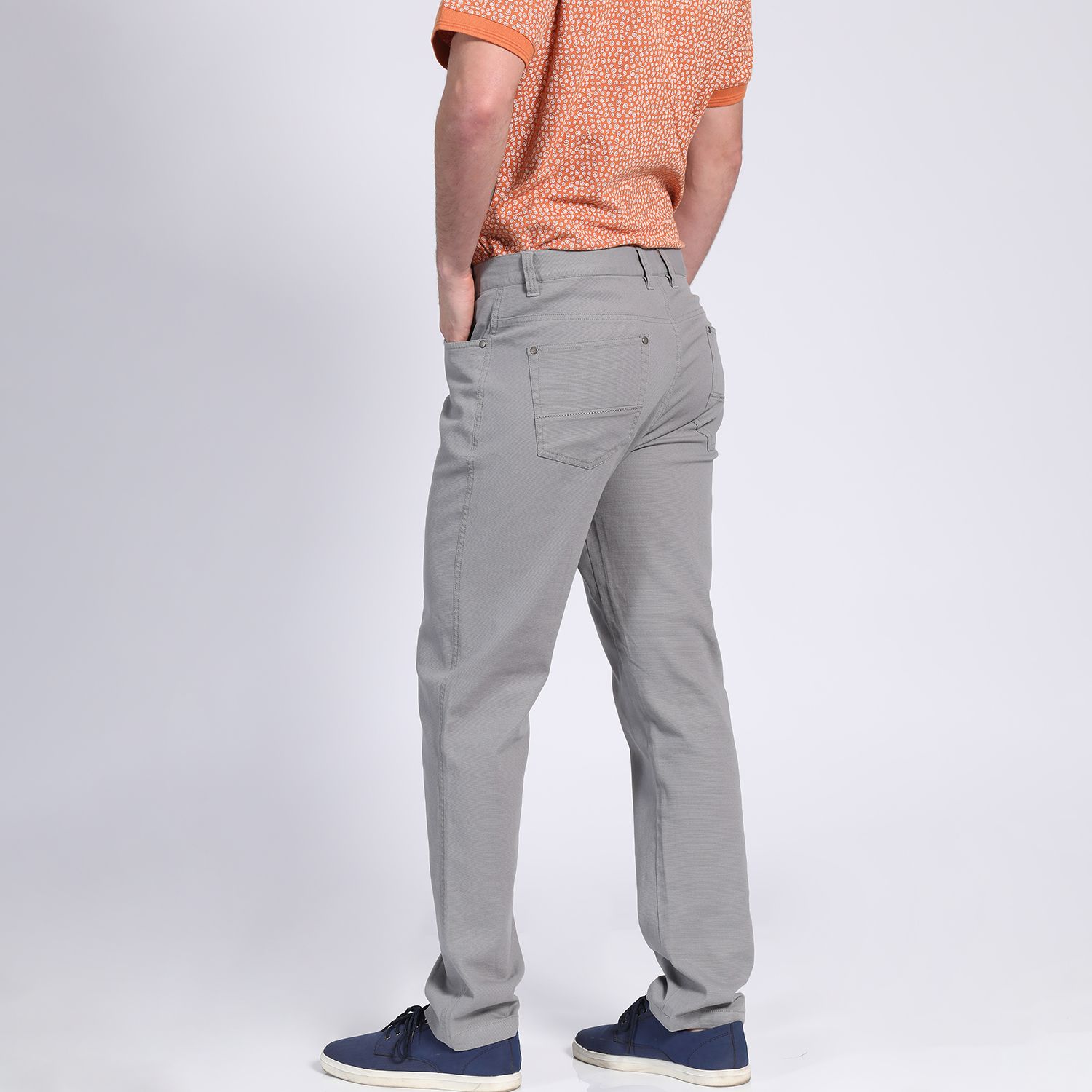 Pantalon Hombre Canvas 5 Bolsillos Spandex 