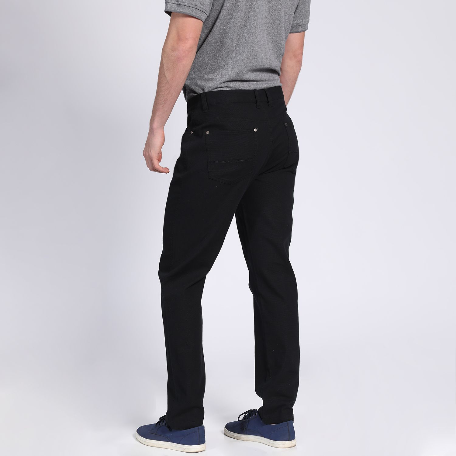 Pantalon Hombre Canvas 5 Bolsillos Spandex 