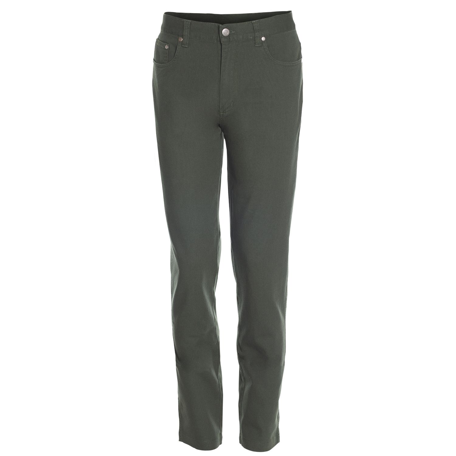 Pantalon Hombre Canvas 5 Bolsillos Spandex 