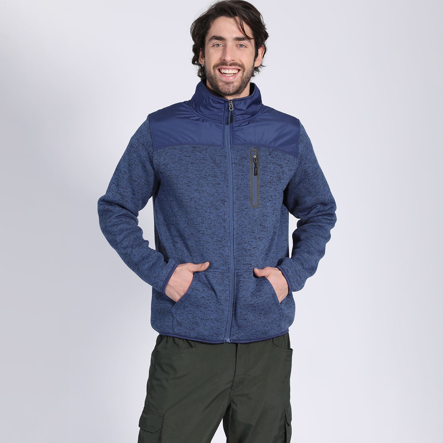 Poleron Full Zipper Print