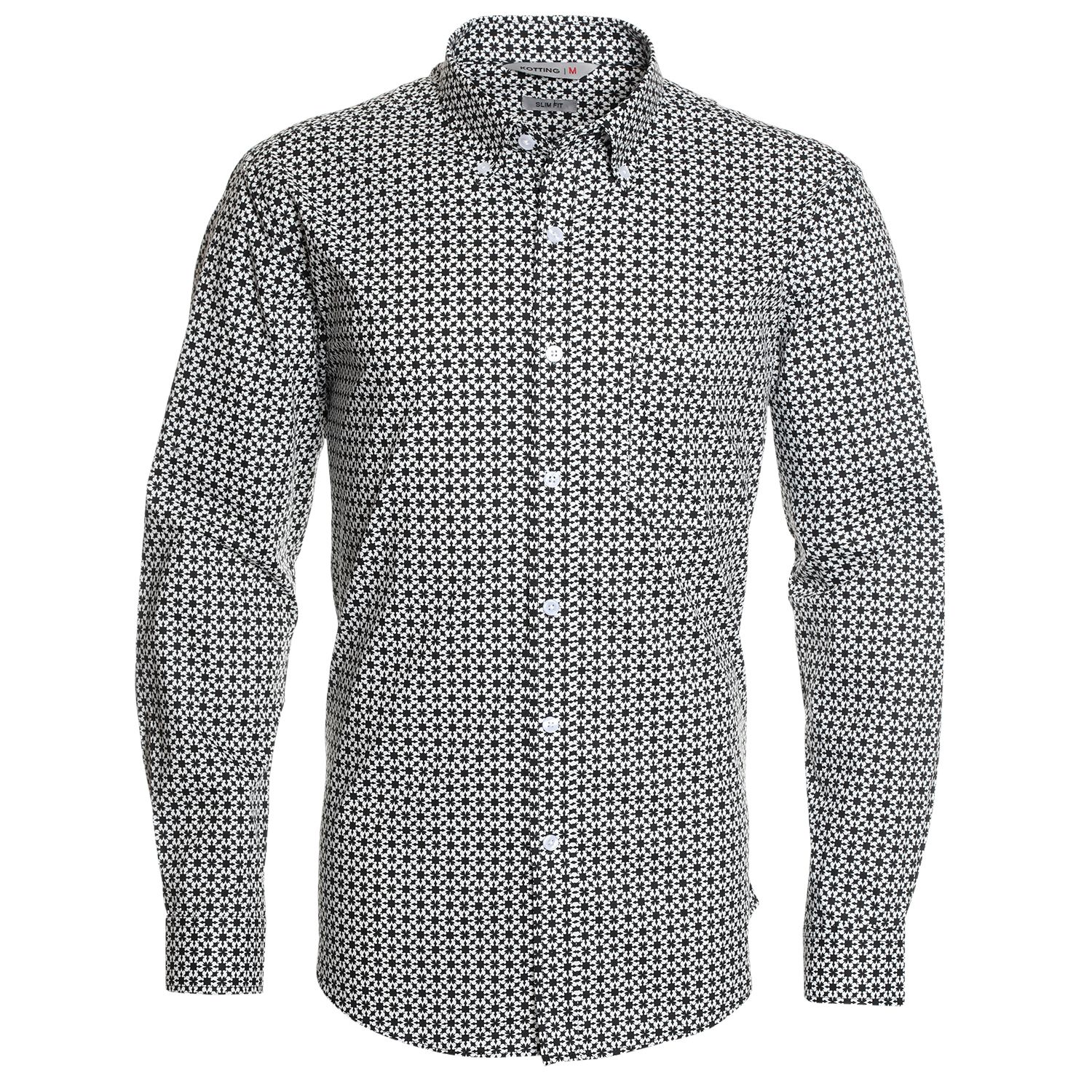 Camisa Sport Estampada Manga Larga Spandex