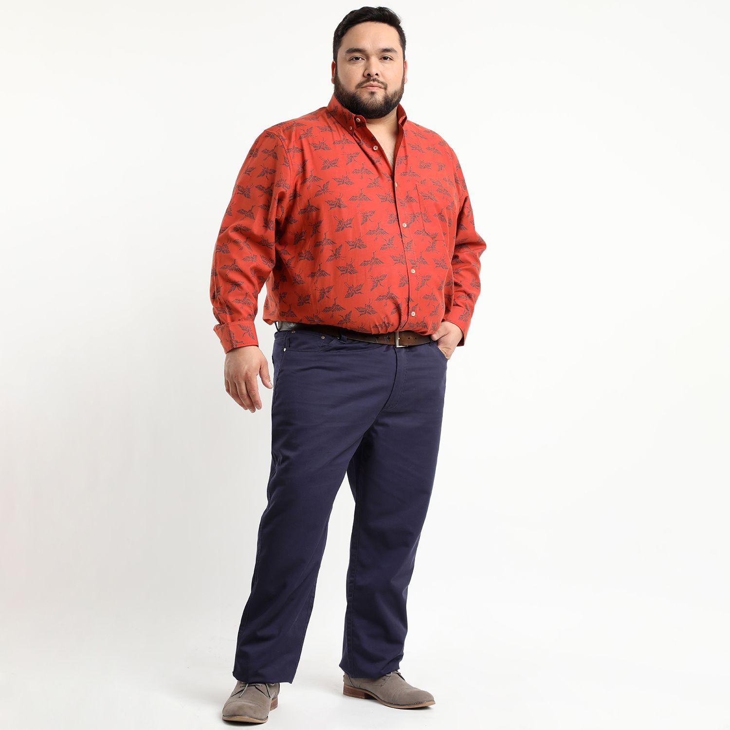 Camisa Oxford Estampada
