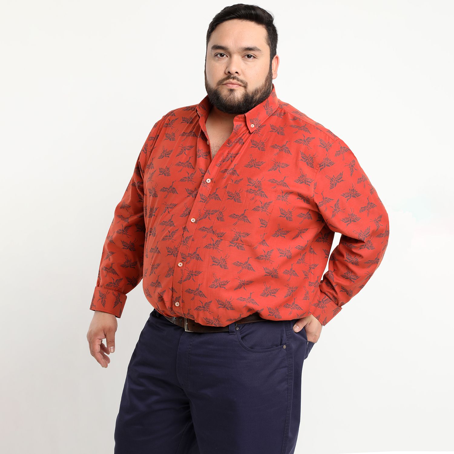 Camisa Oxford Estampada