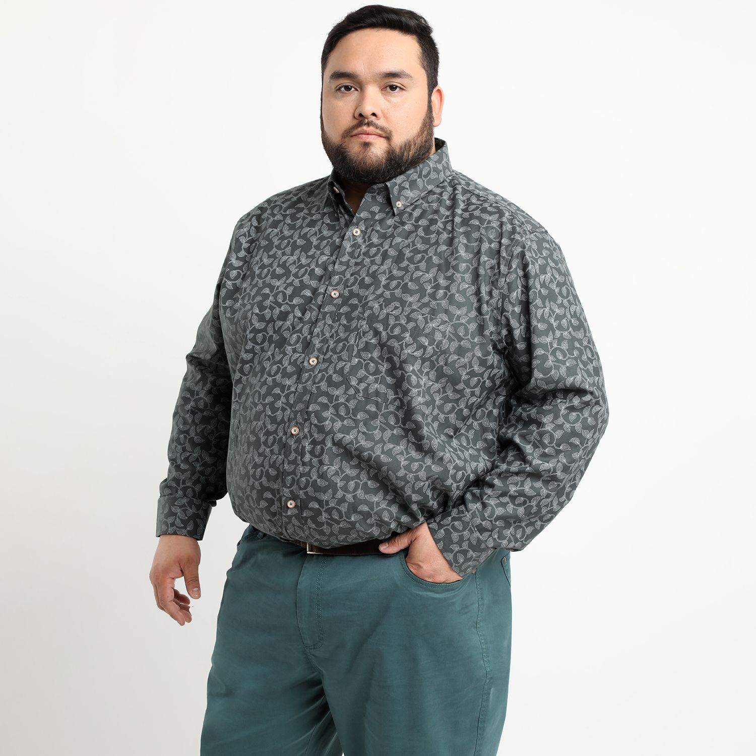 Camisa Oxford Estampada