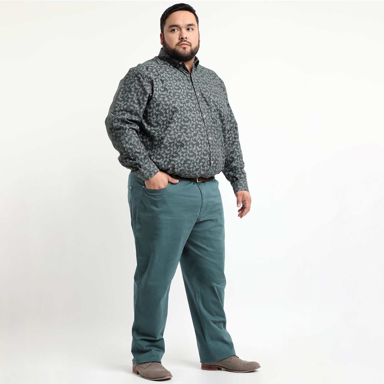 Camisa Oxford Estampada
