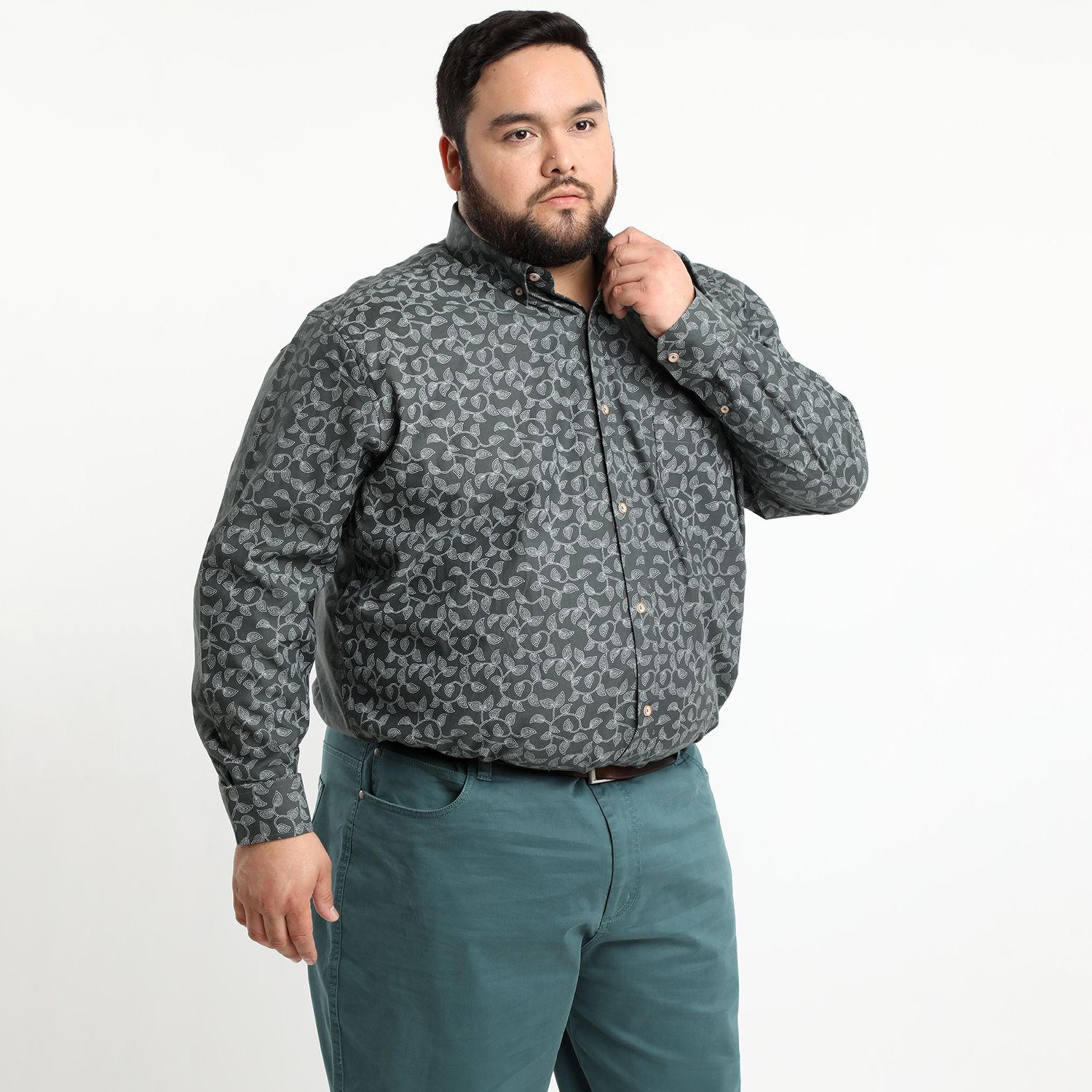 Camisa Oxford Estampada