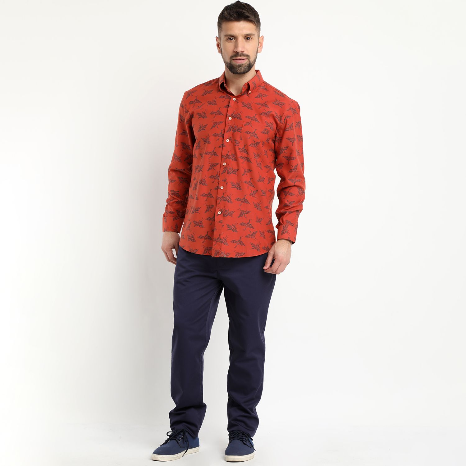 Camisa Oxford Estampada