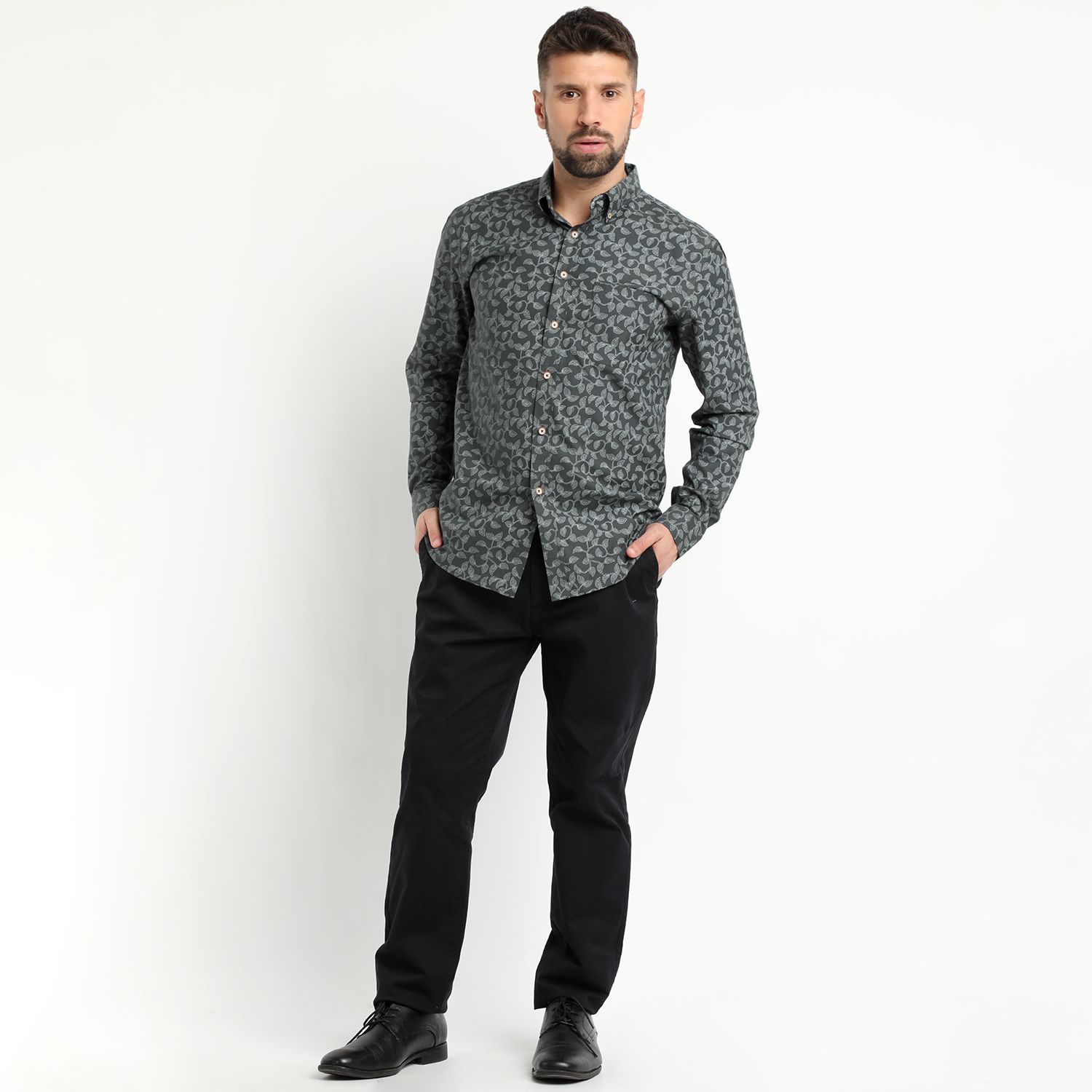 Camisa Oxford Estampada