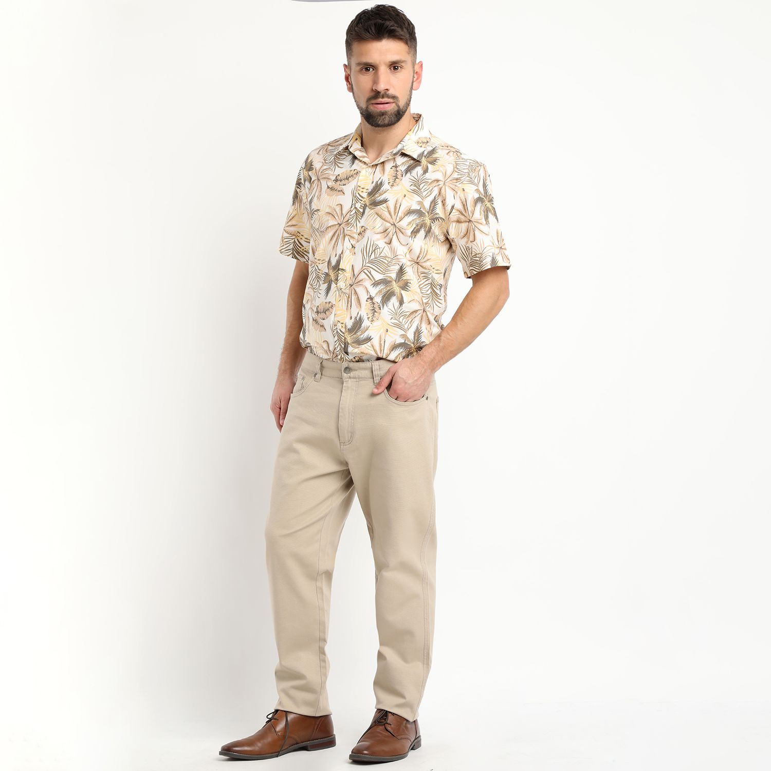 Pantalon Canvas 5 Bolsillos Spandex