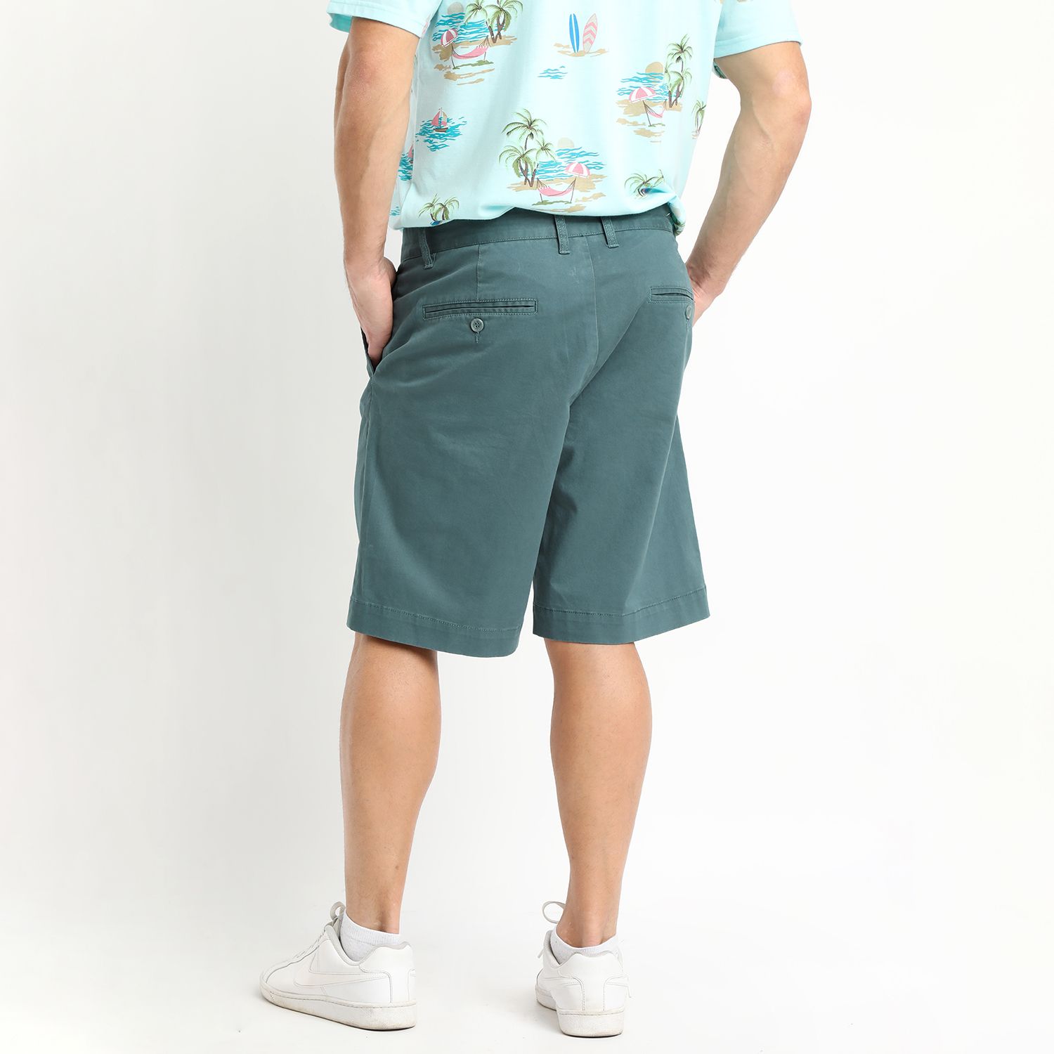 Bermuda Gabardina Frente Plano