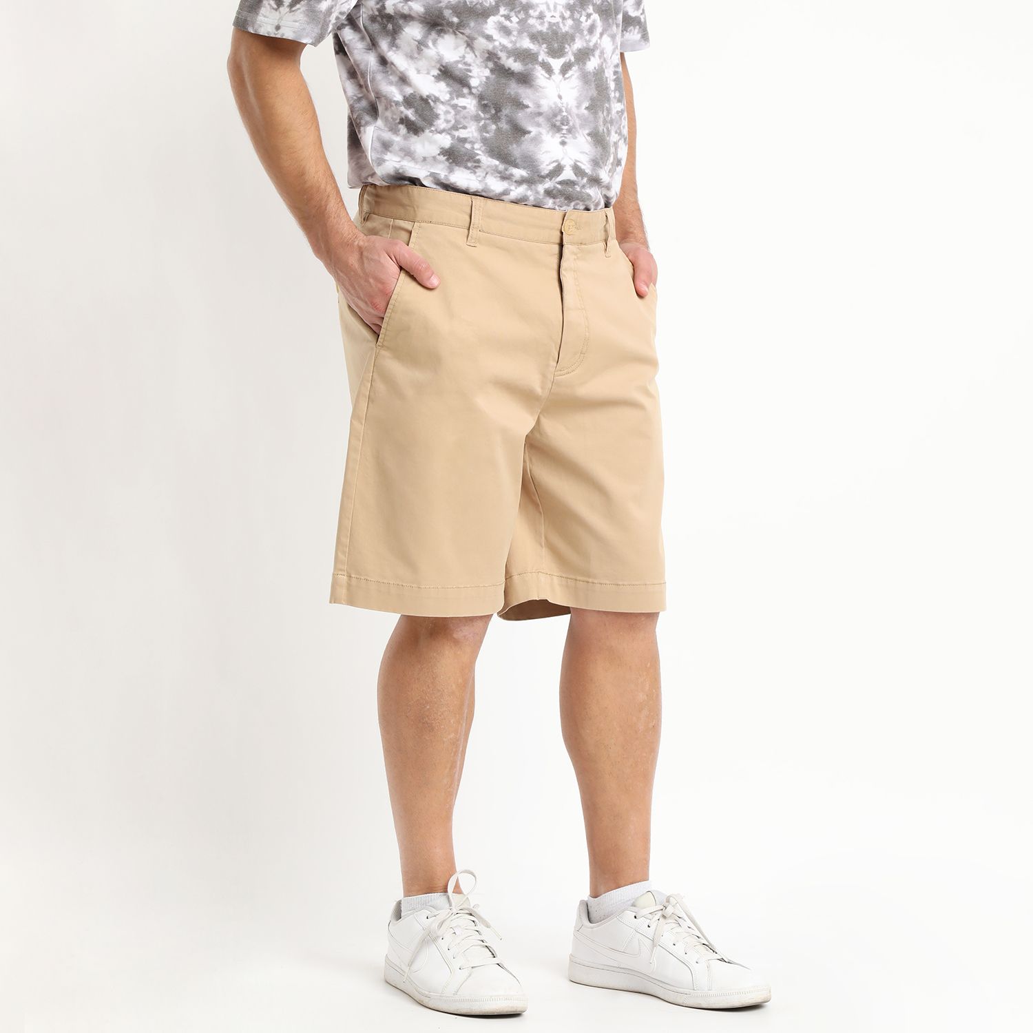 Bermuda Gabardina Frente Plano