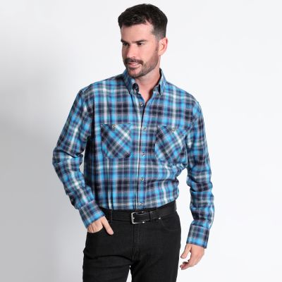 Camisa Villela Fantasia Manga Larga Regular Fit