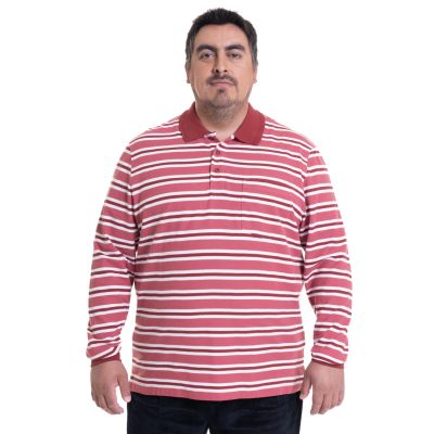 Polera Manga Larga Pique Listada Regular Fit