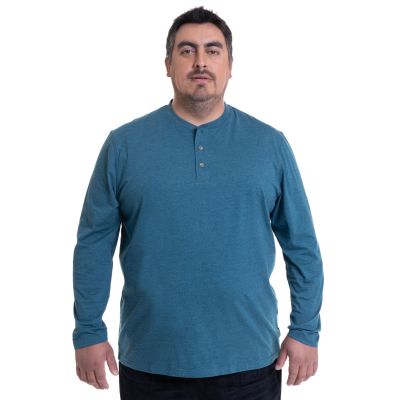 Polera Manga Larga Jersey Botones Slim Fit