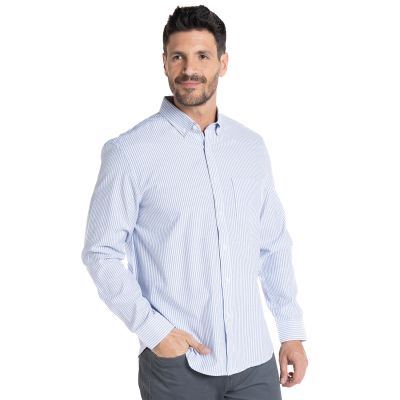 Camisa Oxford Listada Regular Fit