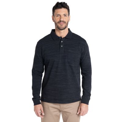 Polera Manga Larga Piqué Slub