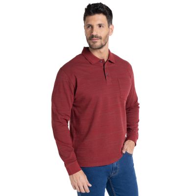 Polera Manga Larga Piqué Slub