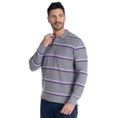Polera Manga Larga Pique Listada