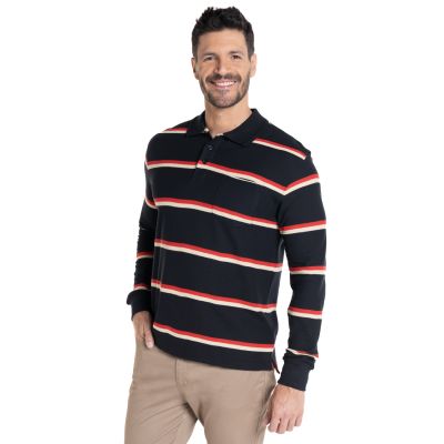 Polera Manga Larga Pique Listada