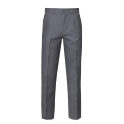 Pantalón Clásico Pinzado Gris Escolar Juvenil Hombre