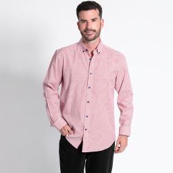 Camisa Fantasía Estampada Manga Larga Slim Fit