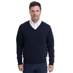 Sweater Clasico Cuello V Algodon