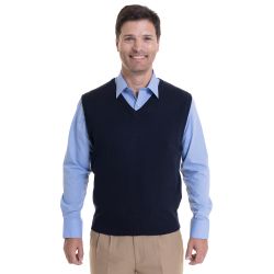 Sweater  Clasico Sin Manga Cuello V Algodon